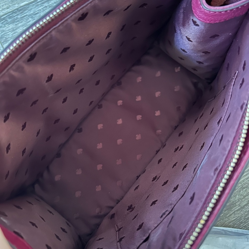 Kate Spade Burgundy Satchel - Picture 4 of 6